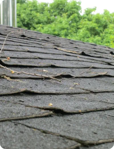 clawing curling roof bg roofing